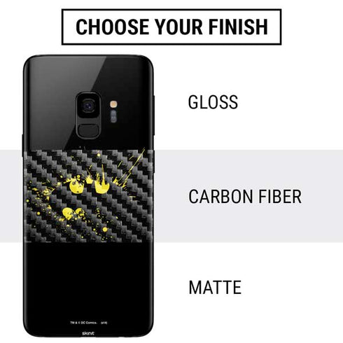 DC Comics Batman Logo Yellow Splash Galaxy S9 Skin